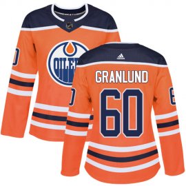 Adidas Edmonton Oilers #60 Markus Granlund Orange Home Authentic Womens Stitched NHL Jersey