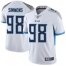 Nike Tennessee Titans #98 Jeffery Simmons White Mens Stitched NFL Vapor Untouchable Limited Jersey