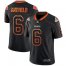 Nike Cleveland Browns #6 Baker Mayfield Lights Out Black Mens Stitched NFL Limited Rush Jersey
