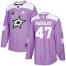 Adidas Dallas Stars #47 Alexander Radulov Purple Authentic Fights Cancer Youth 2020 Stanley Cup Final Stitched NHL Jersey