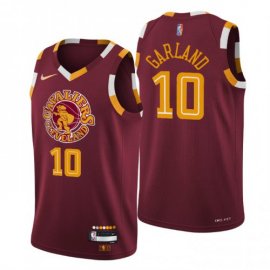Cleveland Cleveland Cavaliers #10 Darius Garland Mens Nike Wine 2021/22 Swingman NBA Jersey – City Edition Mens