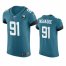 Jacksonville Jaguars #91 Yannick Ngakoue Teal 25th Season Vapor Elite Stitched NFL Jersey
