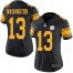 Nike Pittsburgh Steelers #13 James Washington Black Womens Stitched NFL Limited Rush Jersey
