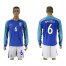 Brazil #6 Marcelo Away Long Sleeves Soccer Country Jersey