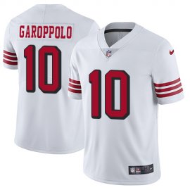 Nike San Francisco 49ers #10 Jimmy Garoppolo White Rush Mens Stitched NFL Vapor Untouchable Limited Jersey