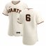 San Francisco Giants #6 Steven Duggar Mens Nike Cream Home 2020 Authentic Player MLB Jersey