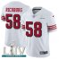 Nike San Francisco 49ers #58 Weston Richburg White Super Bowl LIV 2020 Rush Youth Stitched NFL Vapor Untouchable Limited Jersey