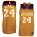 Los Angeles Lakers 24 Kobe Bryant Yellow Drift Fashion NBA Jersey Cheap