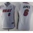 Kids Miami Heat 6 LeBron James White Revolution 30 NBA Jerseys Cheap