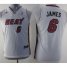 Kids Miami Heat 6 LeBron James White Revolution 30 NBA Jerseys Cheap