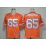 Mitchell And Ness Denver Broncos #65 Gary Zimmerman Orange Stitched Throwback NFL Jersey