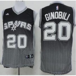 San Antonio Spurs 20 Manu Ginobili Black Drift Fashion NBA jersey Cheap