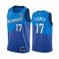 Nike Milwaukee Bucks #17 P.J. Tucker 2021 NBA Finals Champions City Edition Jersey Blue Mens
