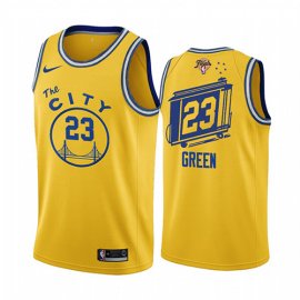 Nike Golden State Warriors #23 Draymond Green Gold Youth 2022 NBA Finals Swingman Hardwood The City Classic Edition Jersey Youth
