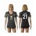 Womens Germany #21 Lahm Away Soccer Country Jersey