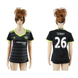 Womens Chelsea #26 Terry Away Soccer Club Jersey