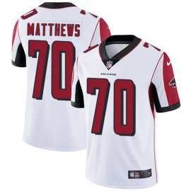 Nike Atlanta Falcons #70 Jake Matthews White Mens Stitched NFL Vapor Untouchable Limited Jersey