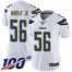 Nike Los Angeles Chargers #56 Kenneth Murray Jr White Womens Stitched NFL 100th Season Vapor Untouchable Limited Jersey
