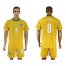 Cote dlvoire #8 Kalou Home Soccer Country Jersey