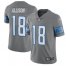 Nike Detroit Lions #18 Geronimo Allison Gray Mens Stitched NFL Limited Rush Jersey