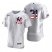 New York Yankees #31 Aaron Hicks Mens Nike White Fluttering USA Flag Limited Edition Authentic MLB Jersey