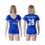 Womens Chelsea #28 Azpilicueta Home Soccer Club Jersey