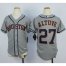 Houston Astros #27 Jose Altuve Grey Cool Base Stitched Youth MLB Jersey
