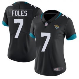 Nike Jacksonville Jaguars #7 Nick Foles Black Team Color Womens Stitched NFL Vapor Untouchable Limited Jersey