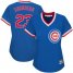 Chicago Cubs #23 Ryne Sandberg Blue Cooperstown Womens Stitched MLB Jersey