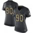 Nike Miami Dolphins #90 Shaq Lawson Black Womens Stitched NFL Limited 2016 Salute to Service Jersey
