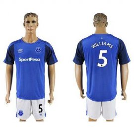 Everton #5 Williams Home Soccer Club Jersey