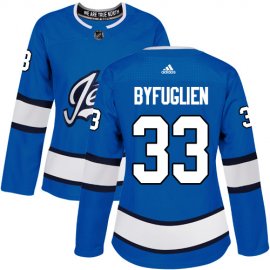 Adidas Winnipeg Jets #33 Dustin Byfuglien Blue Alternate Authentic Womens Stitched NHL Jersey