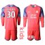 Marseille #30 Mandanda Pink Goalkeeper Long Sleeves Kid Soccer Club Jersey