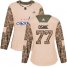 Adidas Washington Capitals #77 T.J. Oshie Camo Authentic 2017 Veterans Day Womens Stitched NHL Jersey