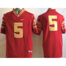 Florida State Seminoles (FSU) 5 Jameis Winston Red College Football NCAA Jerseys