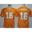 Kids Tennessee Volunteers 16# Peyton Manning Yellow College Football Jersey