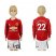 Manchester United #22 Mkhitaryan Home Long Sleeves Kid Soccer Club Jersey