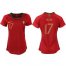 Womens Portugal #17 Nani Home Soccer Country Jersey