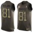 Nike Kansas City Chiefs #81 Kelvin Benjamin Green Mens Stitched NFL Limited Salute To Service Tank Top Jersey