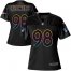 Nike New England Patriots #98 Trey Flowers Black Womens NFL Fashion Game Jersey