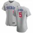 Chicago Cubs #5 Albert Almora Jr. Mens Nike Gray Road 2020 Authentic Team Jersey