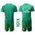 Real Madrid Blank Green Goalkeeper Kid Soccer Club Jersey