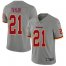 Nike Washington Football Team #21 Sean Taylor Gray Mens Stitched NFL Limited Inverted Legend Jersey