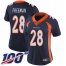 Nike Denver Broncos #28 Royce Freeman Navy Blue Alternate Womens Stitched NFL 100th Season Vapor Limited Jersey