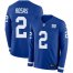Nike New York Giants #2 Aldrick Rosas Royal Blue Team Color Mens Stitched NFL Limited Therma Long Sleeve Jersey