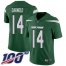 Nike New York Jets #14 Sam Darnold Green Team Color Mens Stitched NFL 100th Season Vapor Limited Jersey