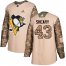 Adidas Pittsburgh Penguins #43 Conor Sheary Camo Authentic 2017 Veterans Day Stitched NHL Jersey