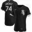 Chicago White Sox #74 Eloy Jimenez Mens Nike Black Alternate 2020 Authentic Player MLB Jersey
