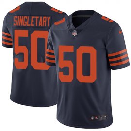 Nike Chicago Bears #50 Mike Singletary Navy Blue Alternate Mens Stitched NFL Vapor Untouchable Limited Jersey