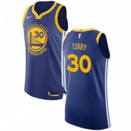 Mens Nike Golden State Warriors #30 Stephen Curry Blue NBA Authentic Icon Edition Jersey